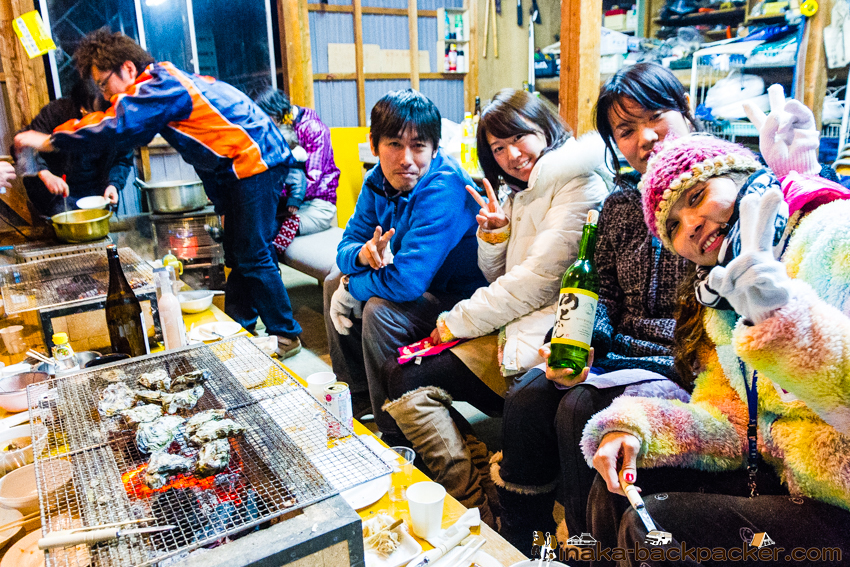 石川県 能登半島 穴水町 牡蠣 炭火焼き バーベキュー Ishikawa Noto Oyster BBQ