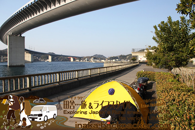 熊本県天草市牛深 – 牛深ハイヤ大橋下でのテント泊の翌日