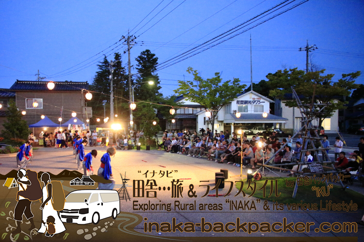 能登・穴水町（石川県） - 「穴水町さわやか交流館プルート」夏祭り。多くの人が集まっていたね。100人ぐらい来ていたのかな。