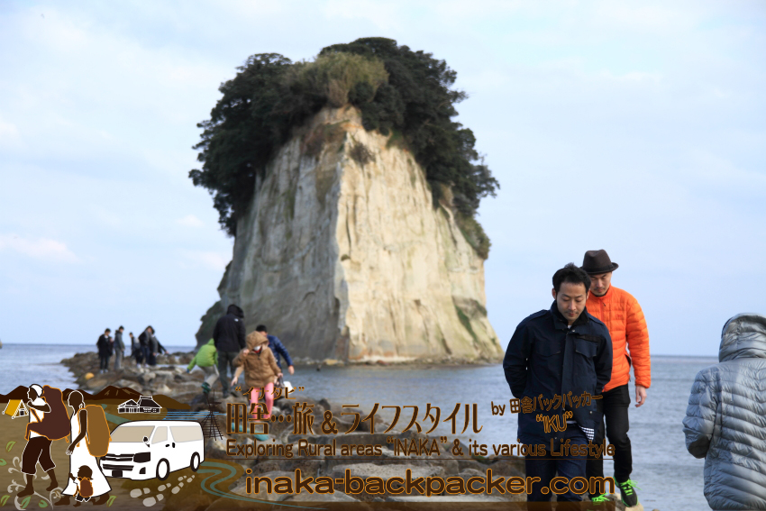suzu mitsukejima island 石川県 能登 珠洲 見附島 サギ カラス 住む島