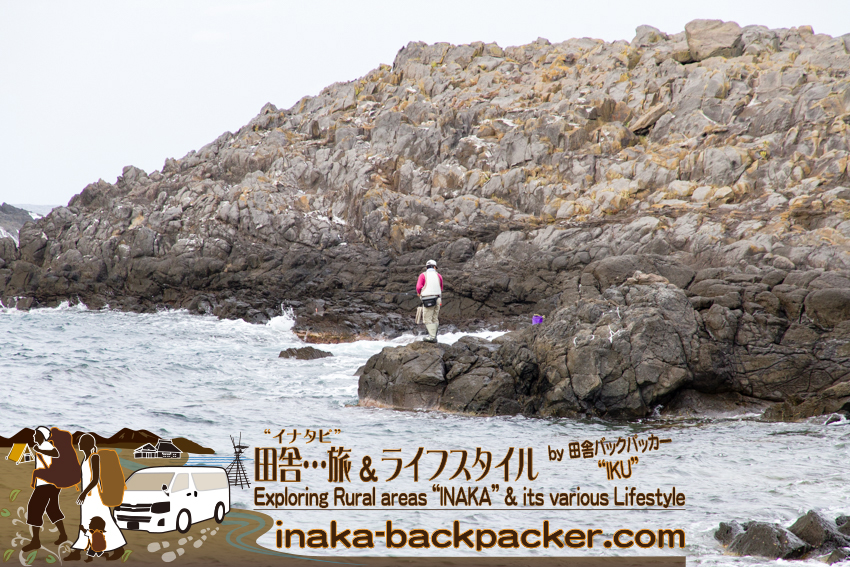 舳倉島で釣りをする人も沢山いた。There were lots of fishermen on Hegura Jima osland.