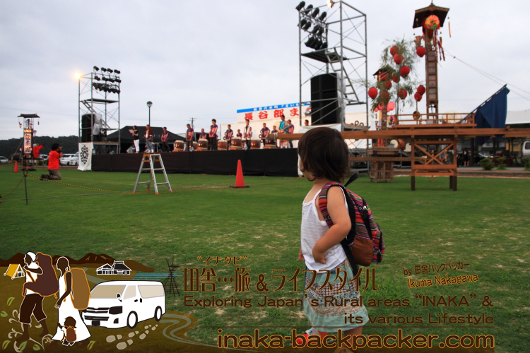 能登・穴水町（石川県） - 2015年の長谷部祭りへ。「私、太鼓やりたいかも...」と結生ちゃん