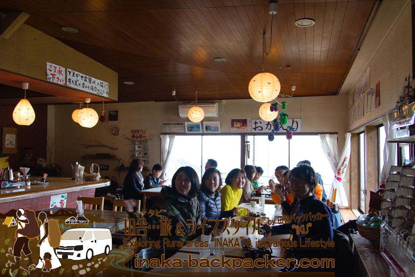 石川県　能登半島 珠洲 つばき茶屋 食堂内 ランチ ishikawa noto suzu tsubaki chaya coffee spot japan beautiful lunch spot