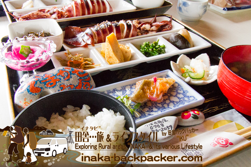つばき茶屋 ランチスポット さいはてにて ロケ地 でまかせ定食 suzu tsubaki chaya demakase lunch