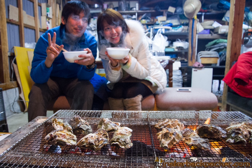 Oyster in Iwaguruma Anamizu Noto Ishikawa 牡蠣 岩車 穴水町 石川県 能登