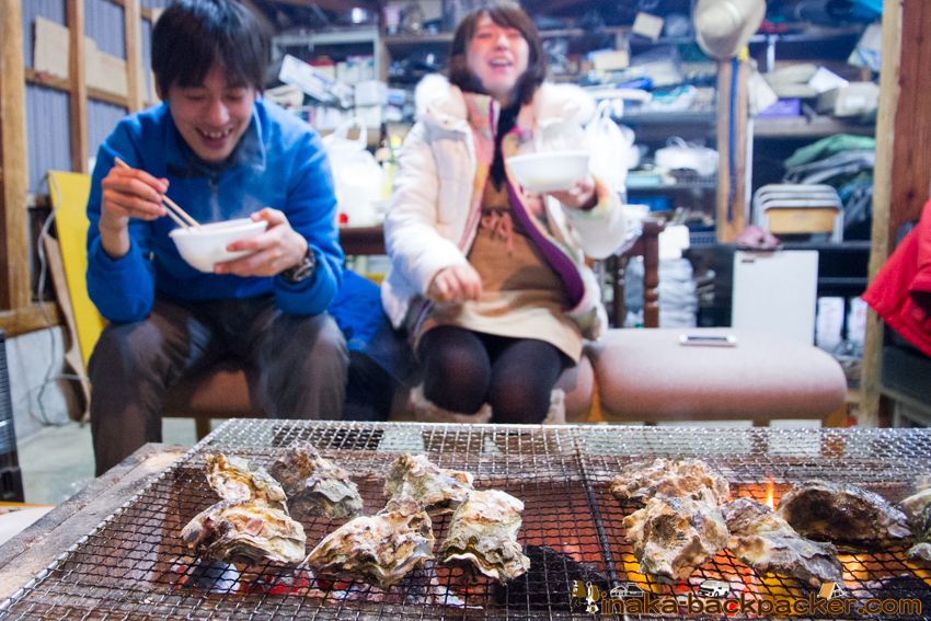 Oyster in Iwaguruma Anamizu Noto Ishikawa 牡蠣 岩車 穴水町 石川県 能登