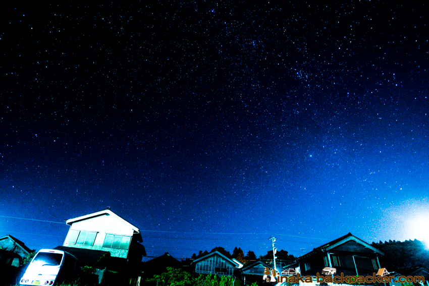 Milky way stars in Japan 能登半島 穴水町 星空 天の川