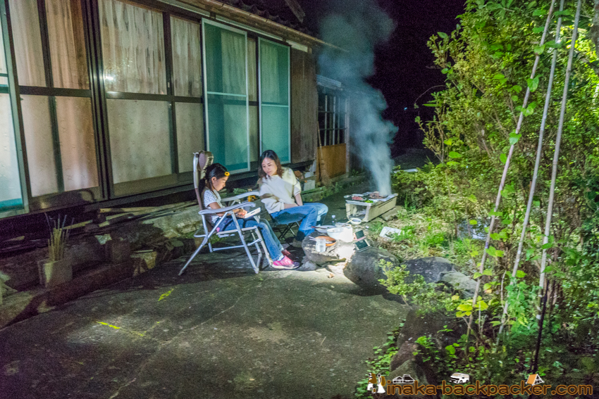 家でキャンプ, 薪生活,石川県穴水町,田舎暮らし