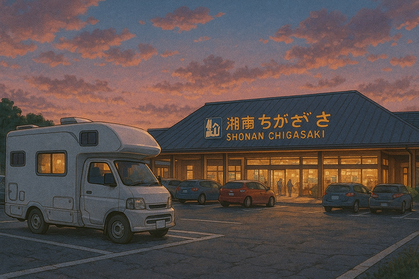 道の駅湘南ちがさき,車中泊,キャンピングカー,湘南,茅ヶ崎,バンライフ,道の駅,オープン情報,神奈川県,旅,休憩スポット