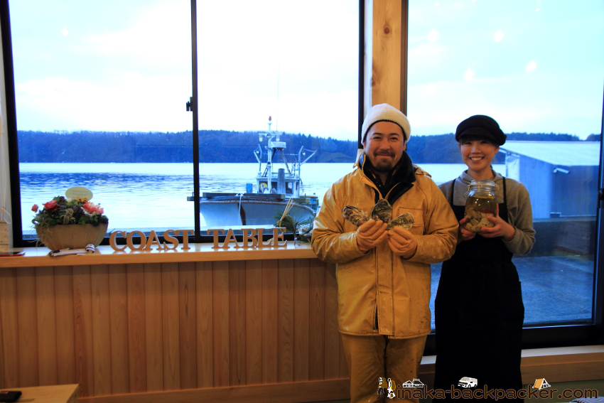 能登 穴水町に移住してコースト・テーブルをオープン漁師と店主の齋藤さん夫婦